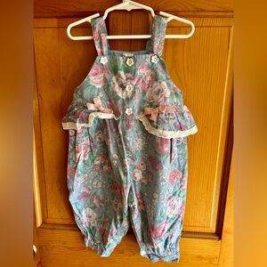 Floral Kids Overalls